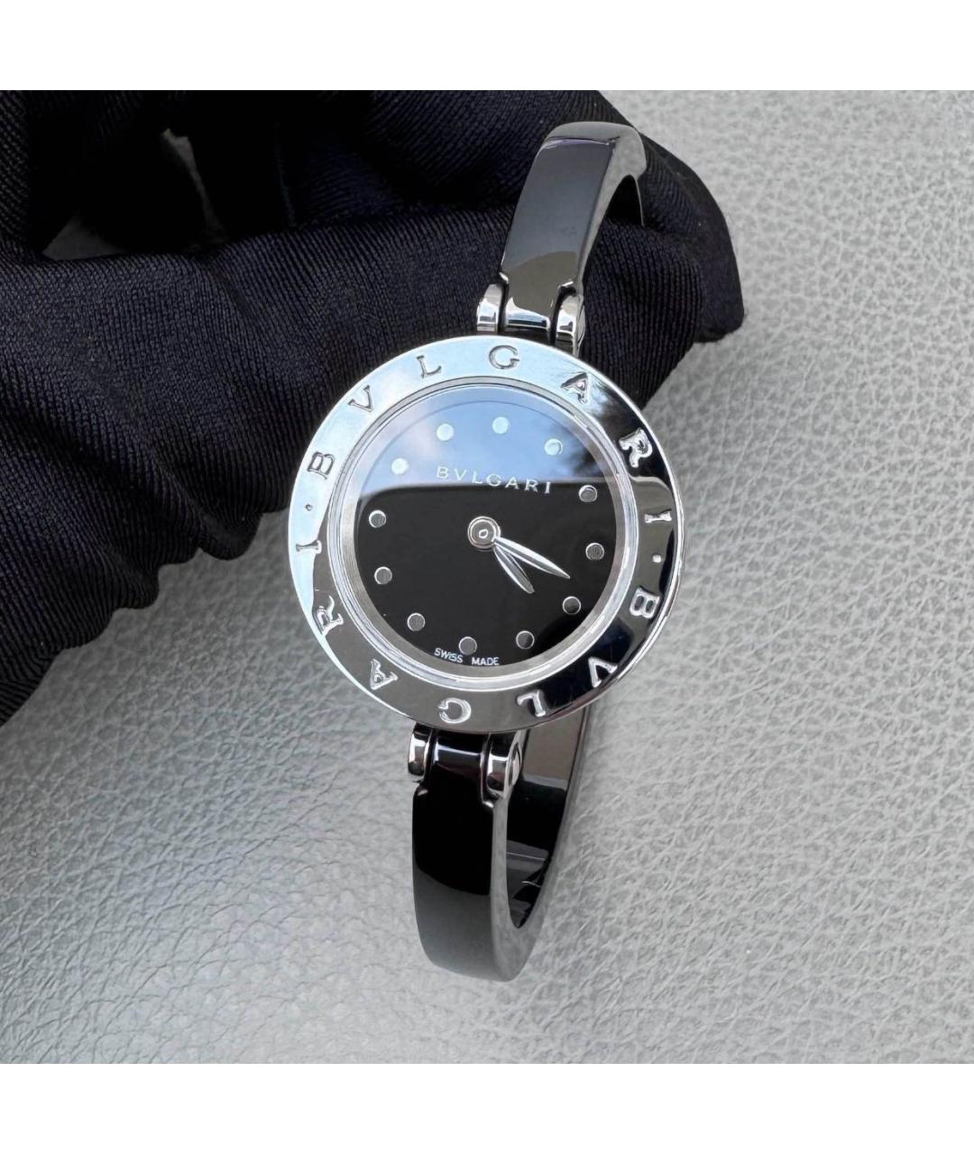 BVLGARI Черные часы, фото 6