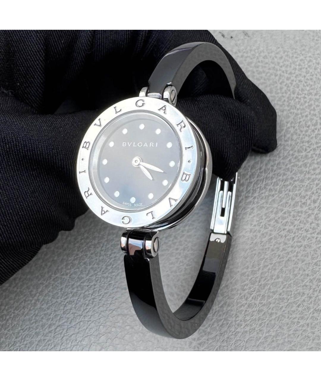 BVLGARI Черные часы, фото 8
