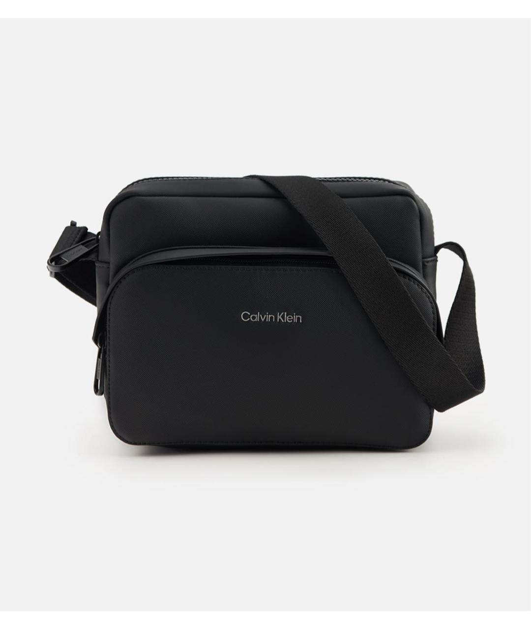 CALVIN KLEIN Черная сумка на плечо, фото 3