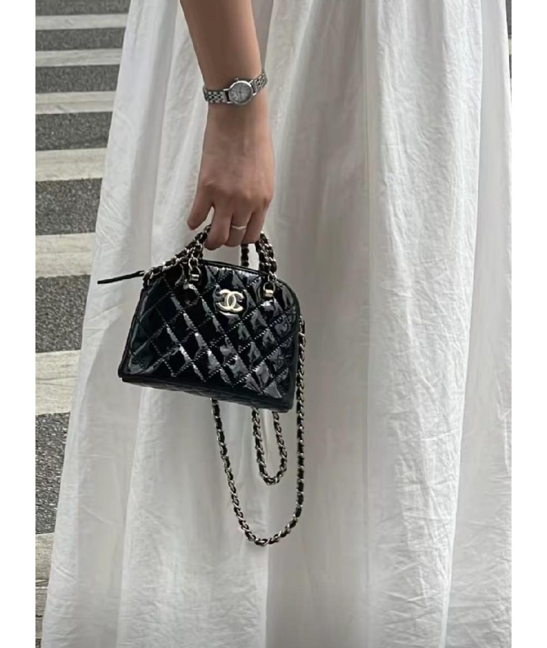 CHANEL Черная сумка через плечо, фото 3