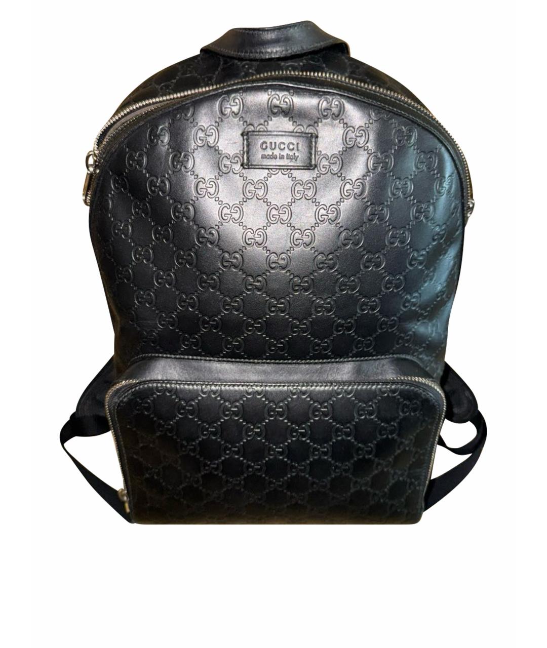 GUCCI Черный кожаный портфель, фото 1