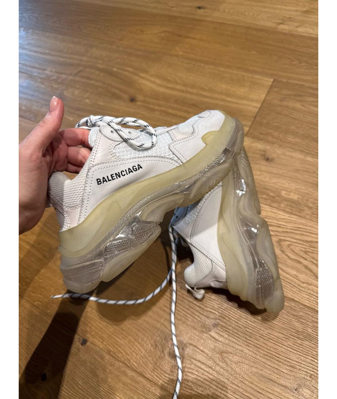 BALENCIAGA Бежевые кроссовки, фото 7