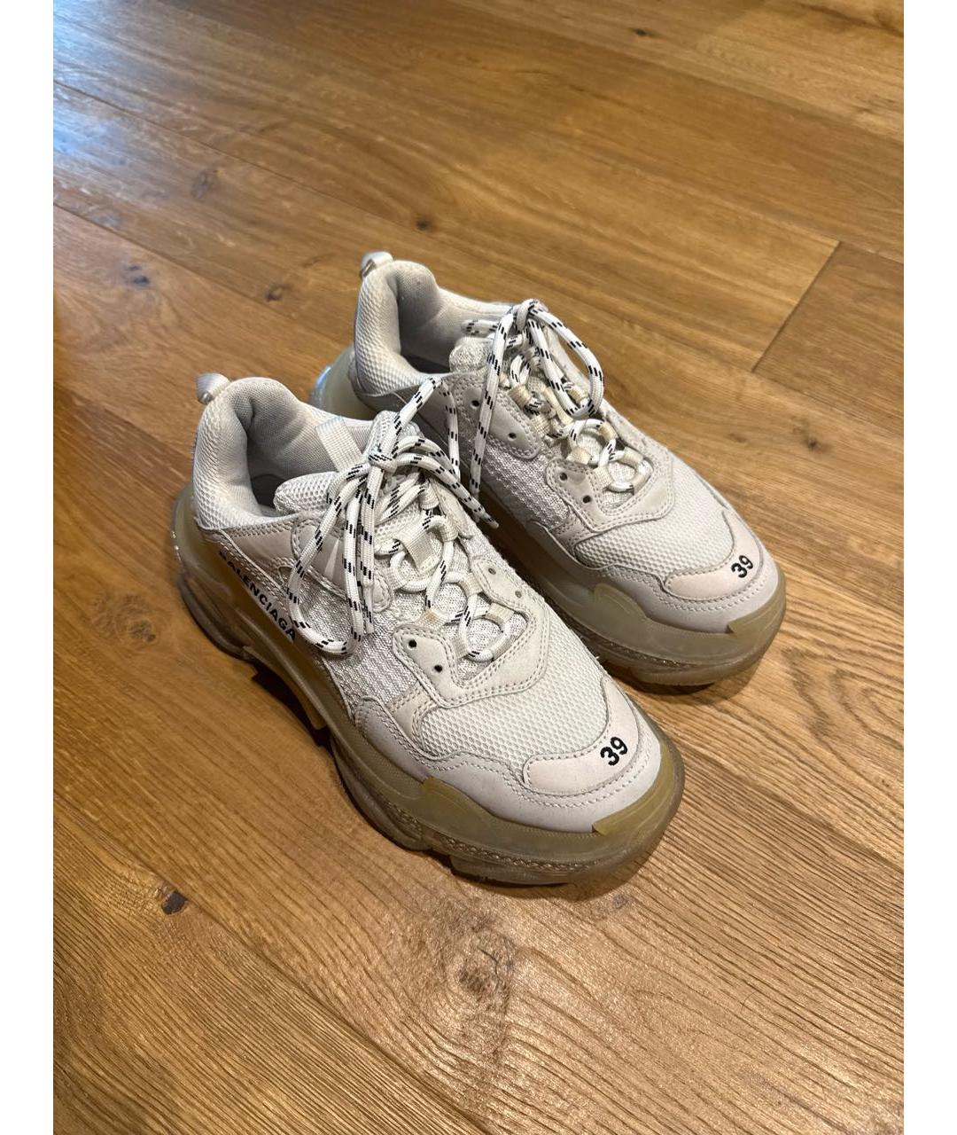 BALENCIAGA Бежевые кроссовки, фото 2