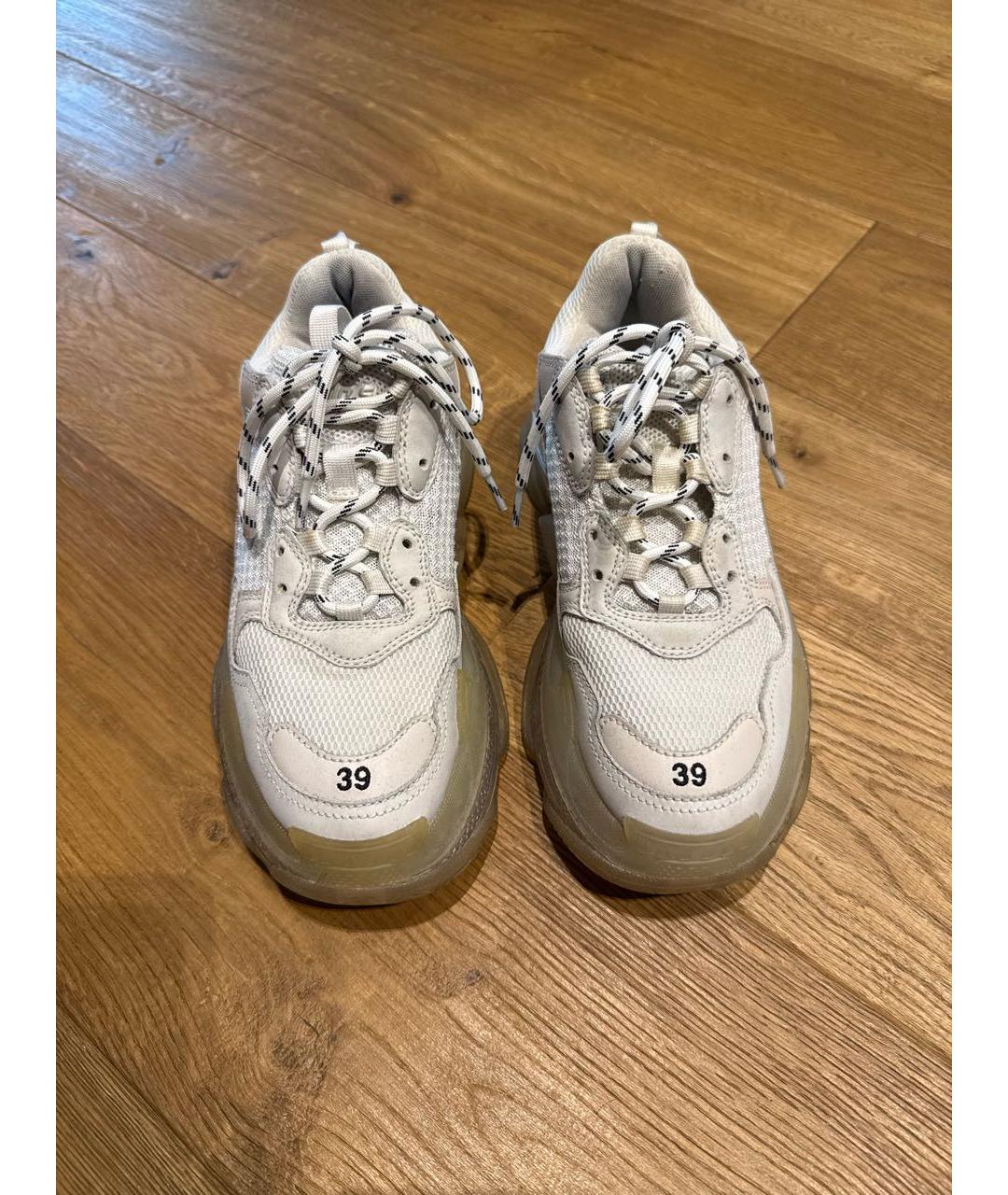 BALENCIAGA Бежевые кроссовки, фото 3