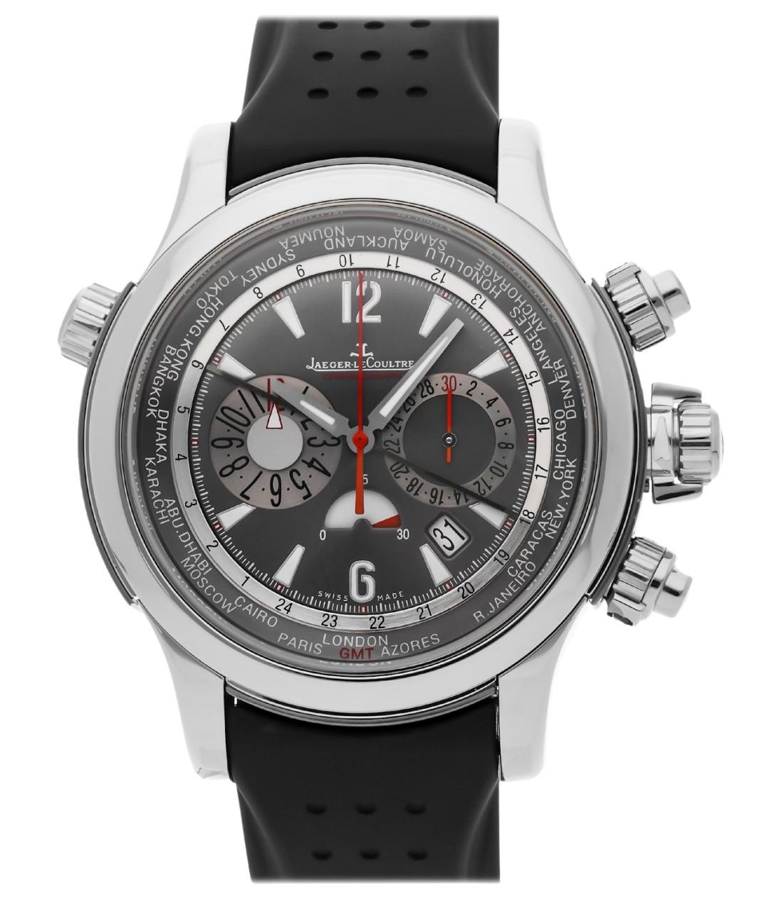 Jaeger LeCoultre Черные платиновые часы, фото 8