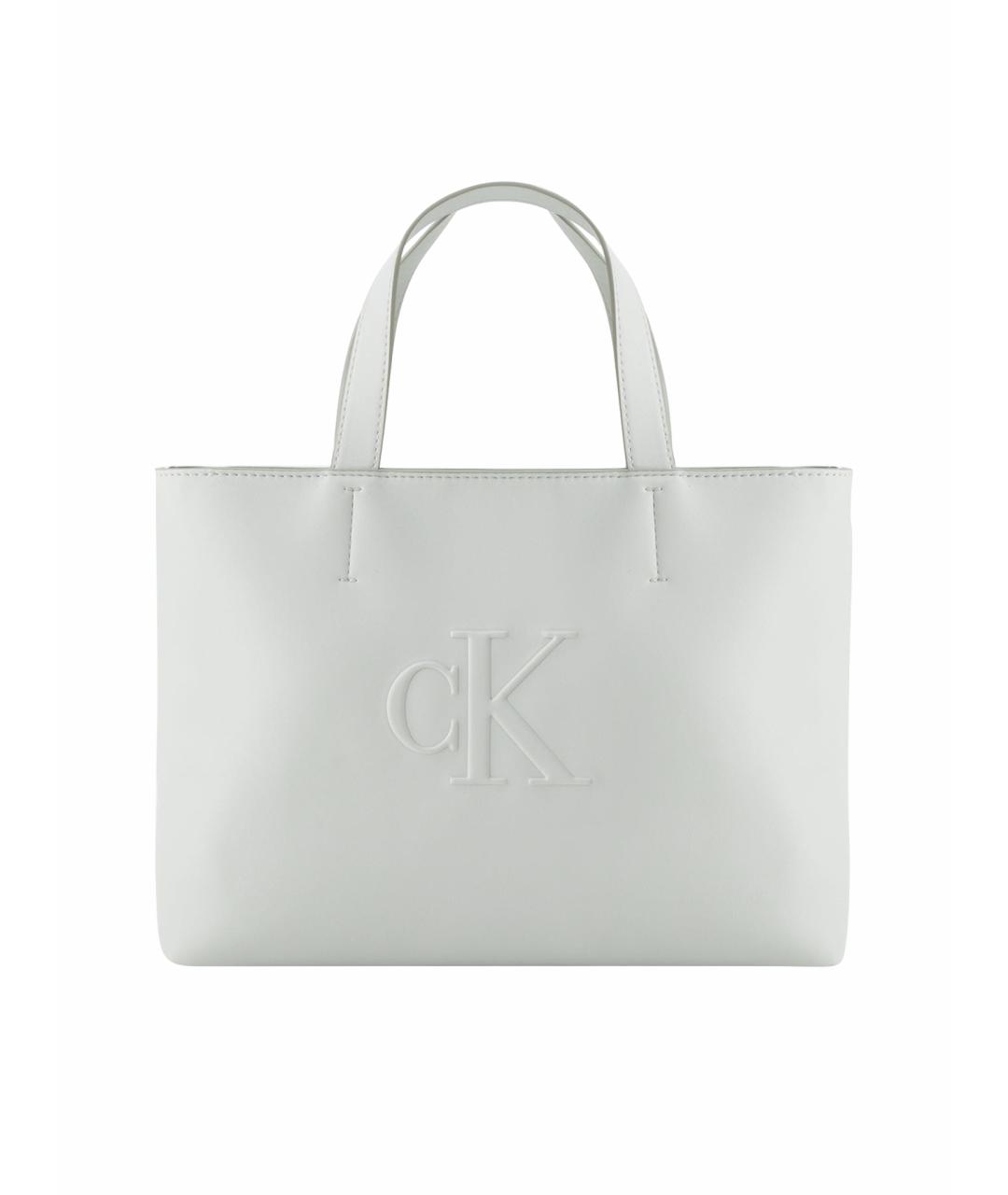 CALVIN KLEIN Белая сумка тоут, фото 3
