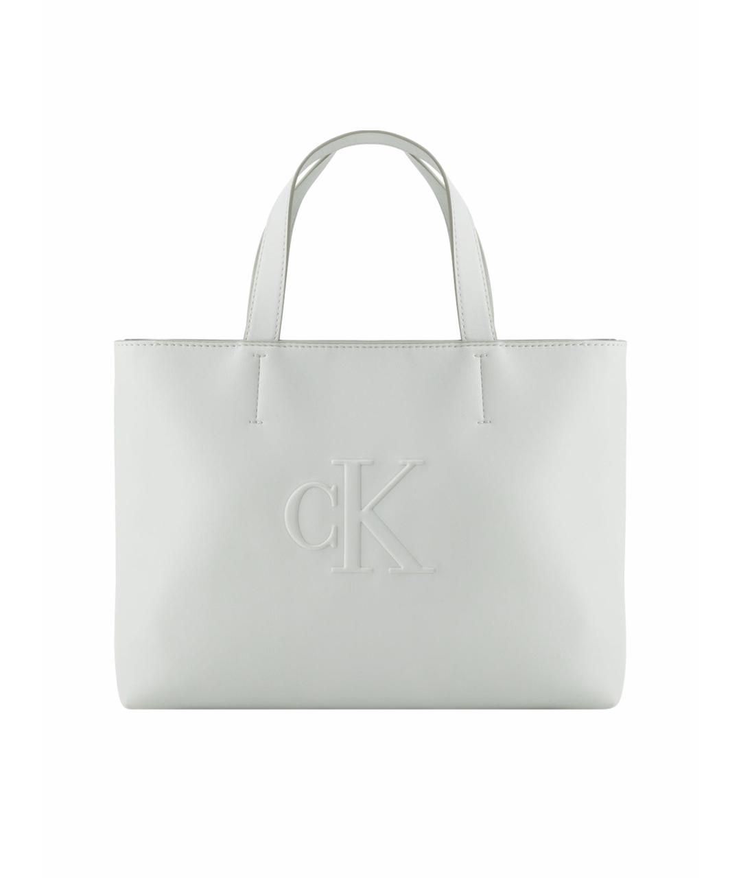 CALVIN KLEIN Белая сумка тоут, фото 1