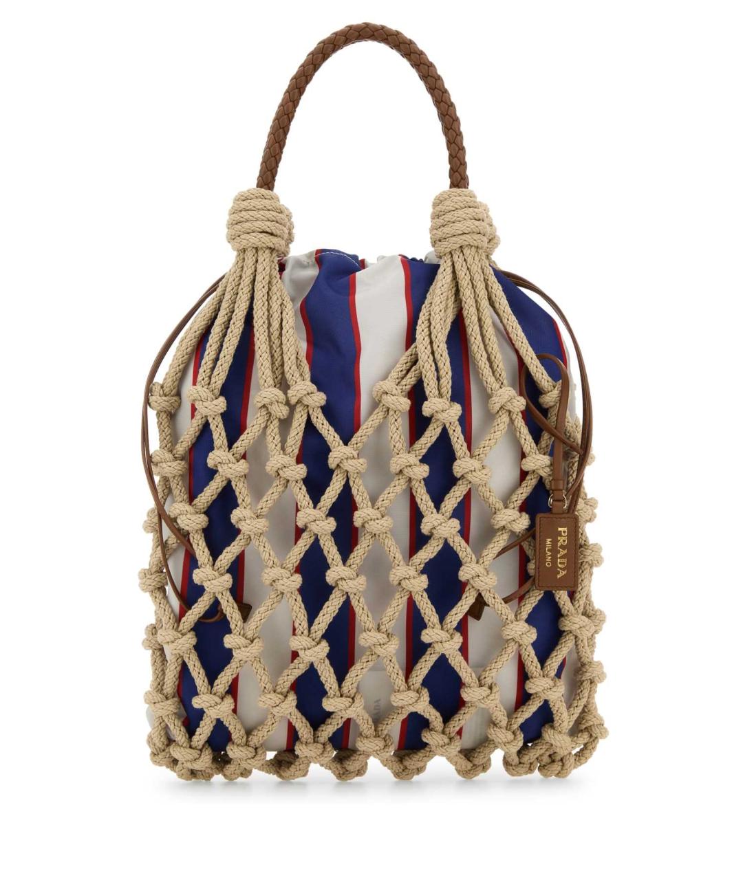 PRADA Мульти тканевая сумка с короткими ручками, фото 1