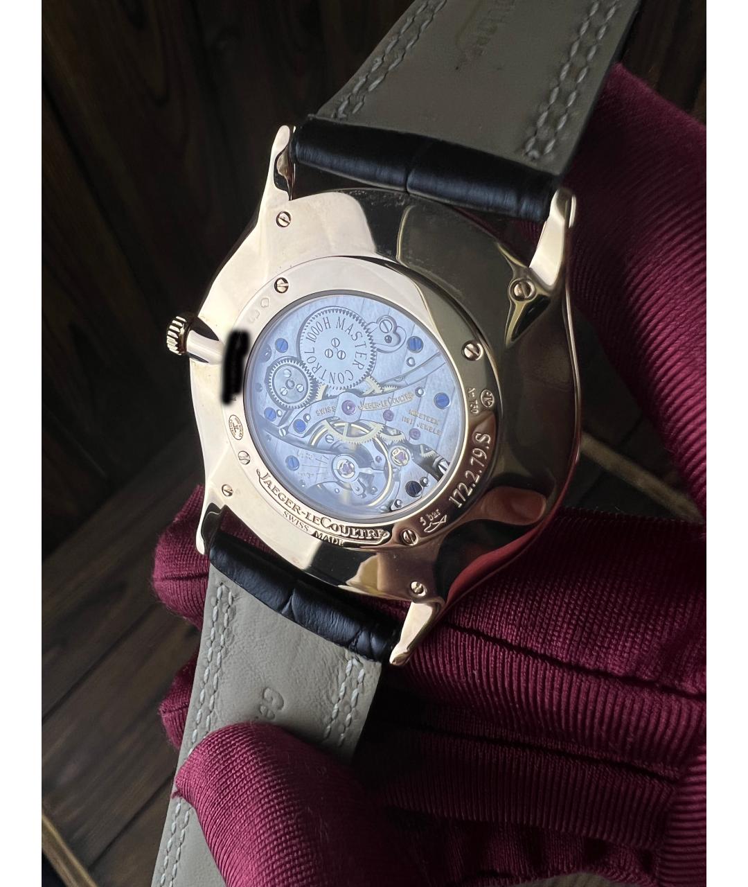 Jaeger LeCoultre Коричневые часы из розового золота, фото 5