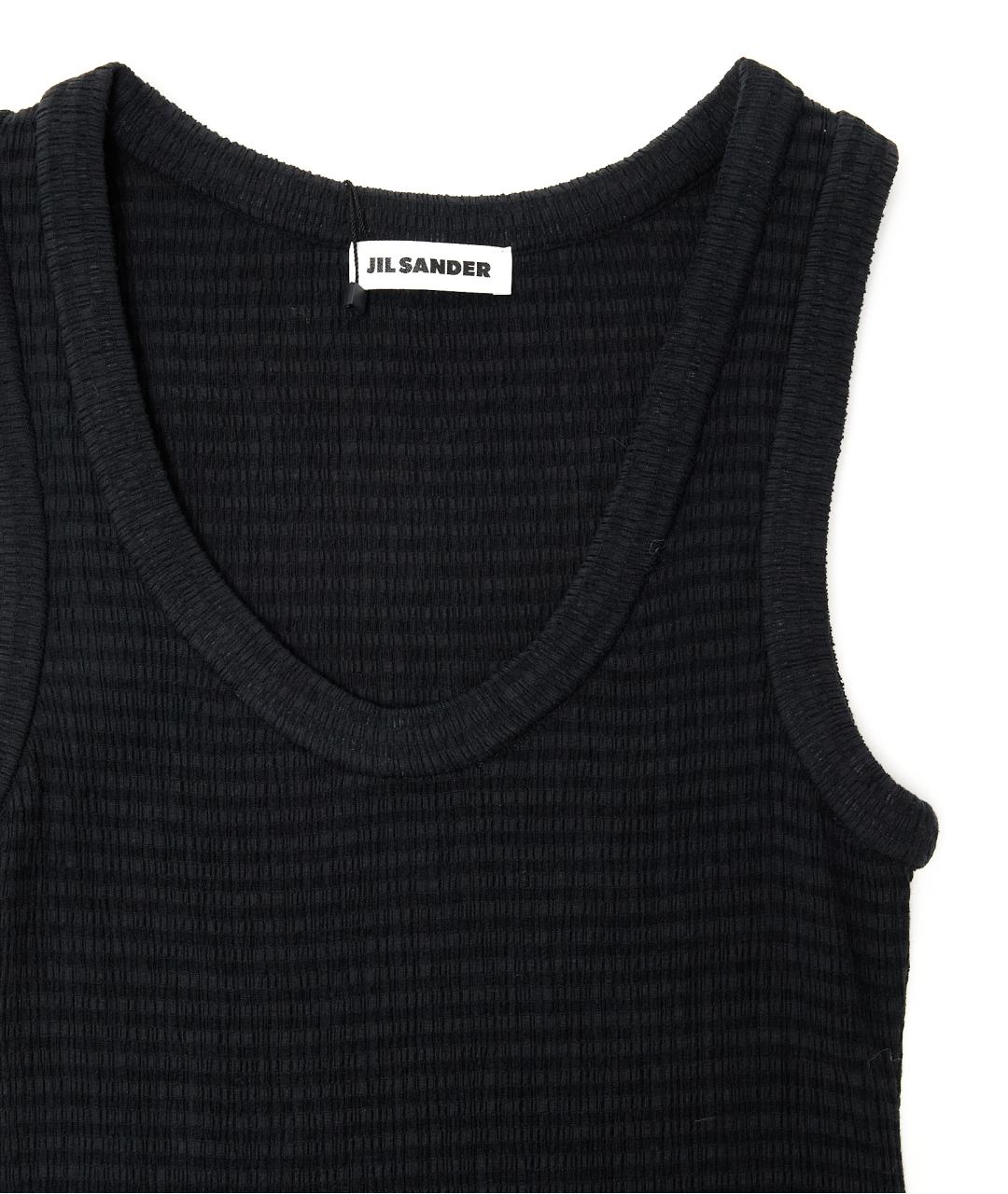 JIL SANDER Черное полиэстеровое повседневное платье, фото 3