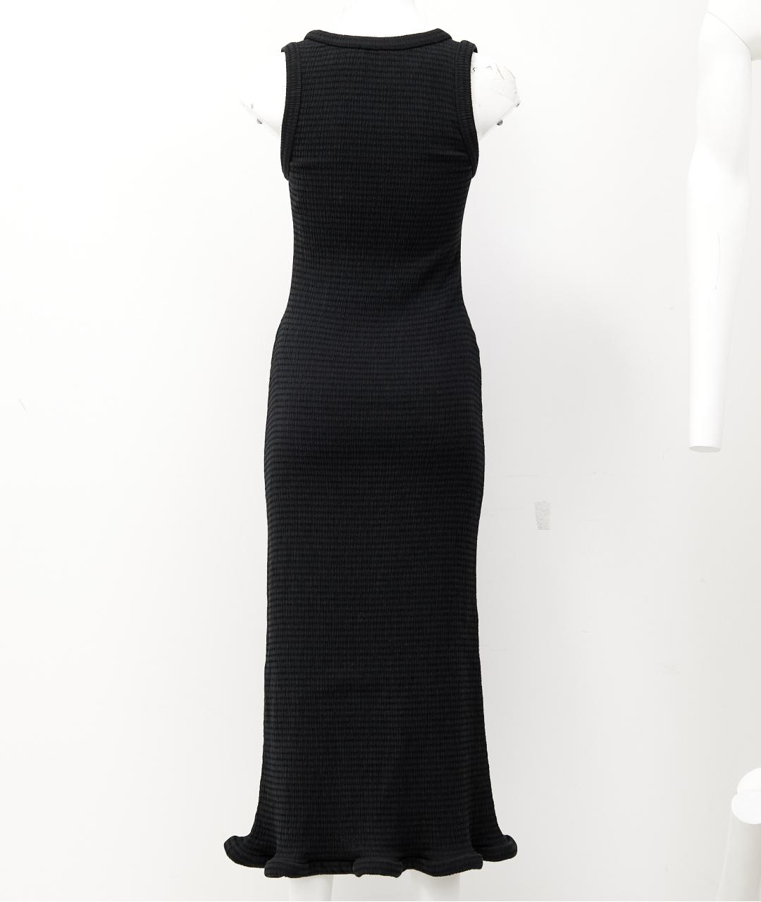 JIL SANDER Черное полиэстеровое повседневное платье, фото 2