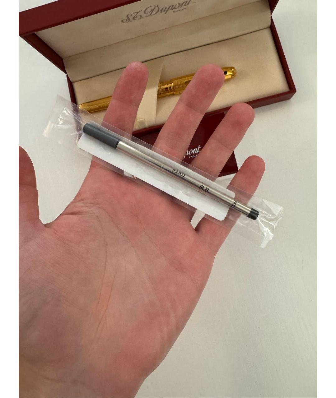 DUPONT Золотая позолоченная шариковая ручка, фото 5
