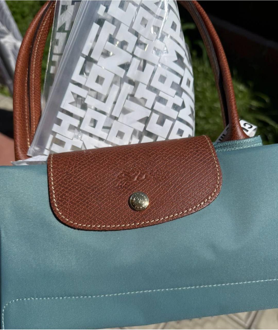 LONGCHAMP Зеленая сумка тоут, фото 6
