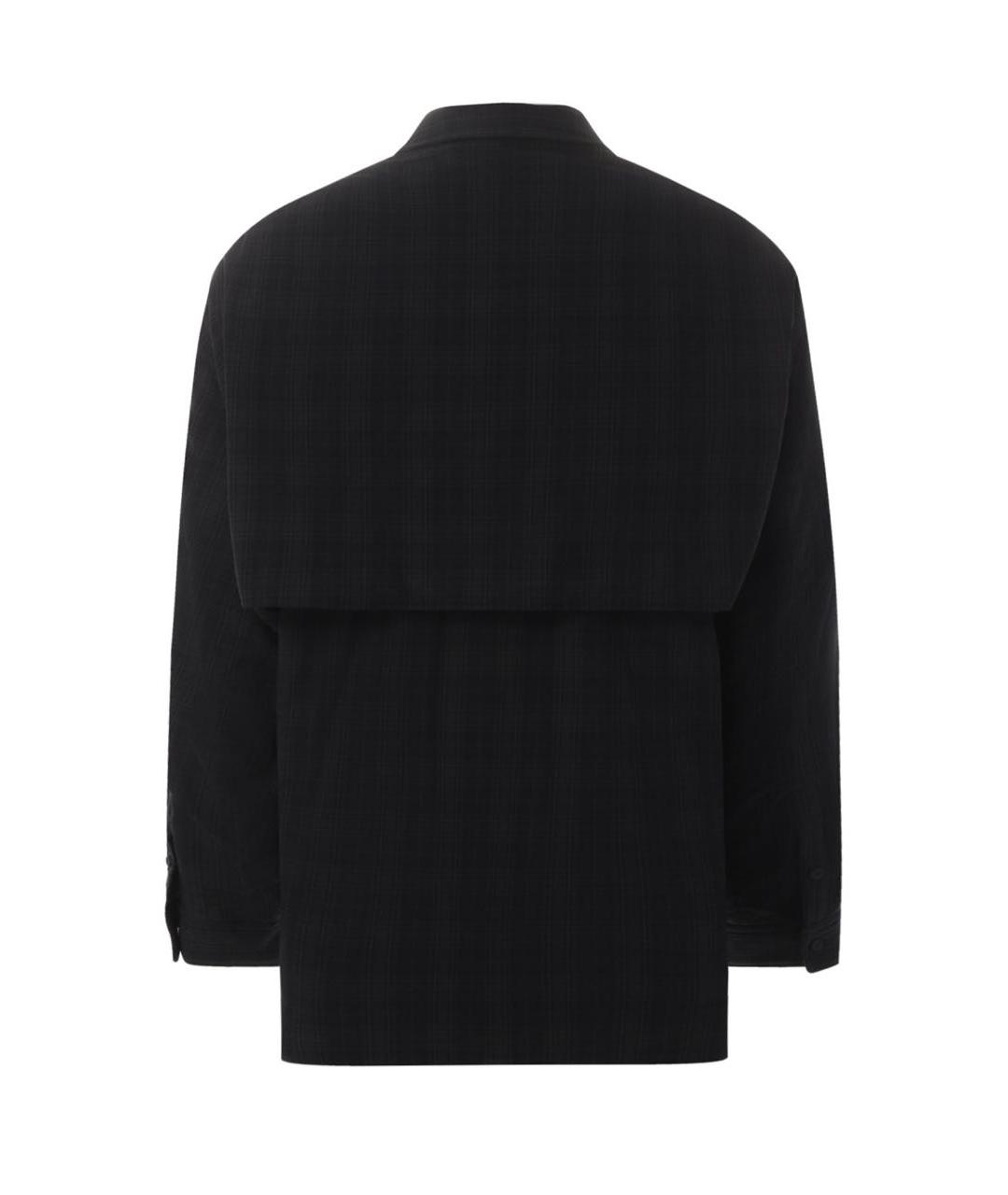 BALENCIAGA Темно-синяя хлопковая рубашка, фото 2