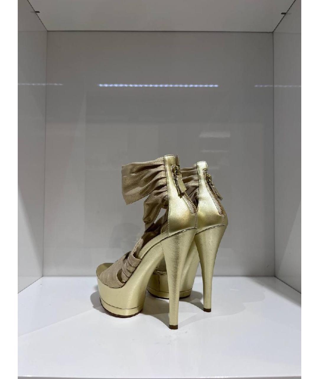 CASADEI Золотые босоножки, фото 2