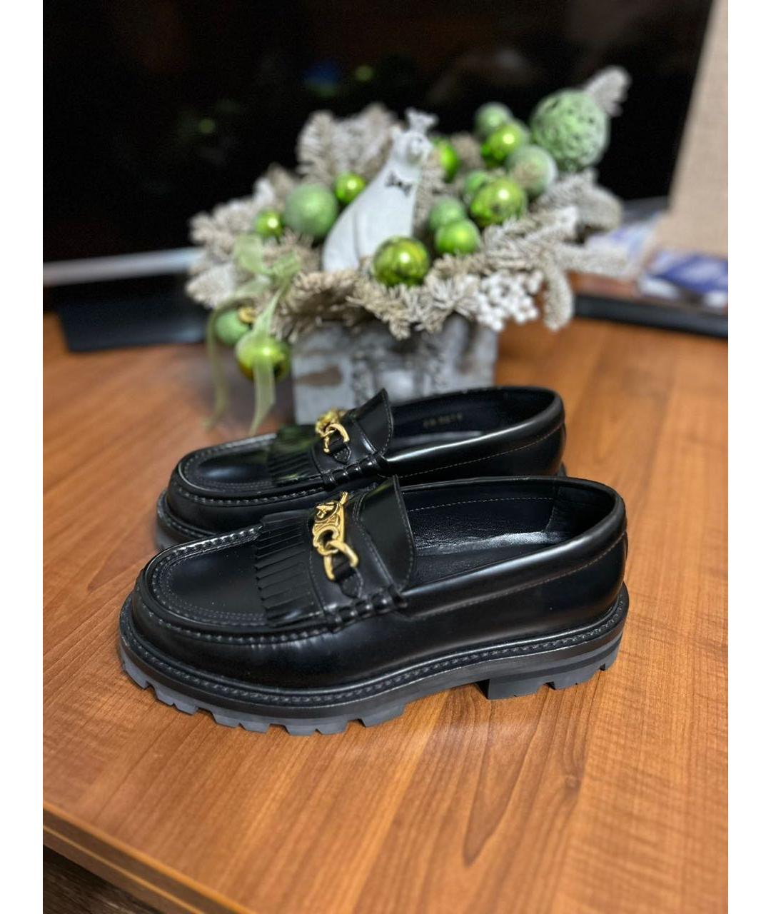CELINE Черные лоферы, фото 5
