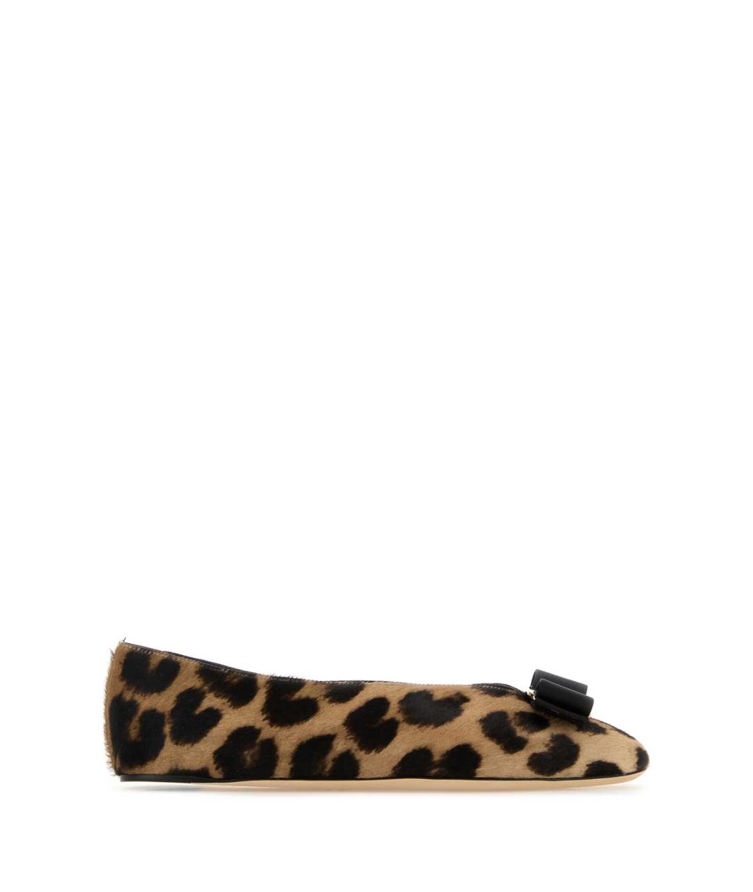 FERRAGAMO Коричневые балетки, фото 1
