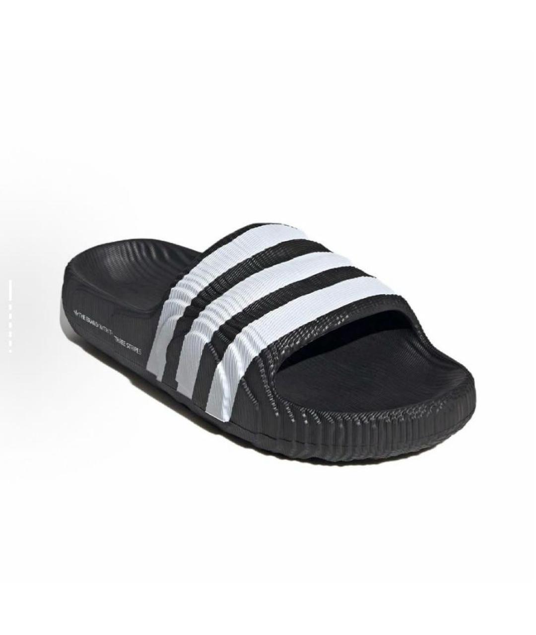 ADIDAS Черные резиновые шлепанцы, фото 4