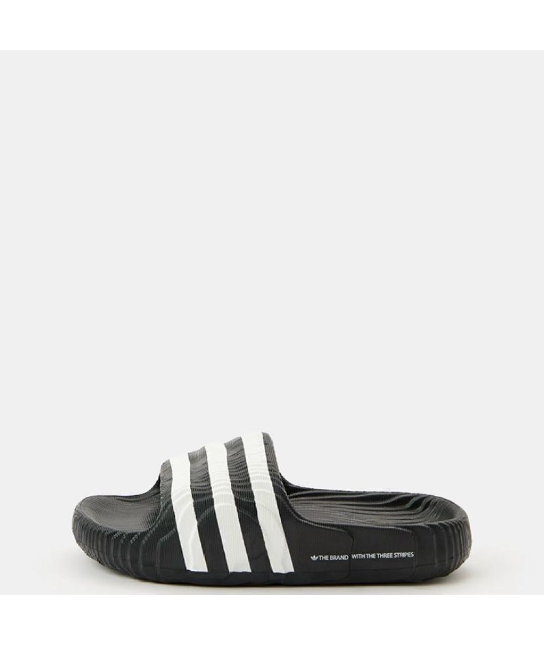 ADIDAS Черные резиновые шлепанцы, фото 2