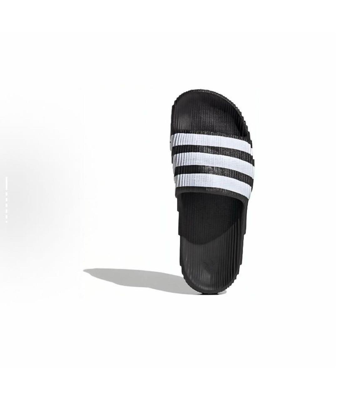 ADIDAS Черные резиновые шлепанцы, фото 6