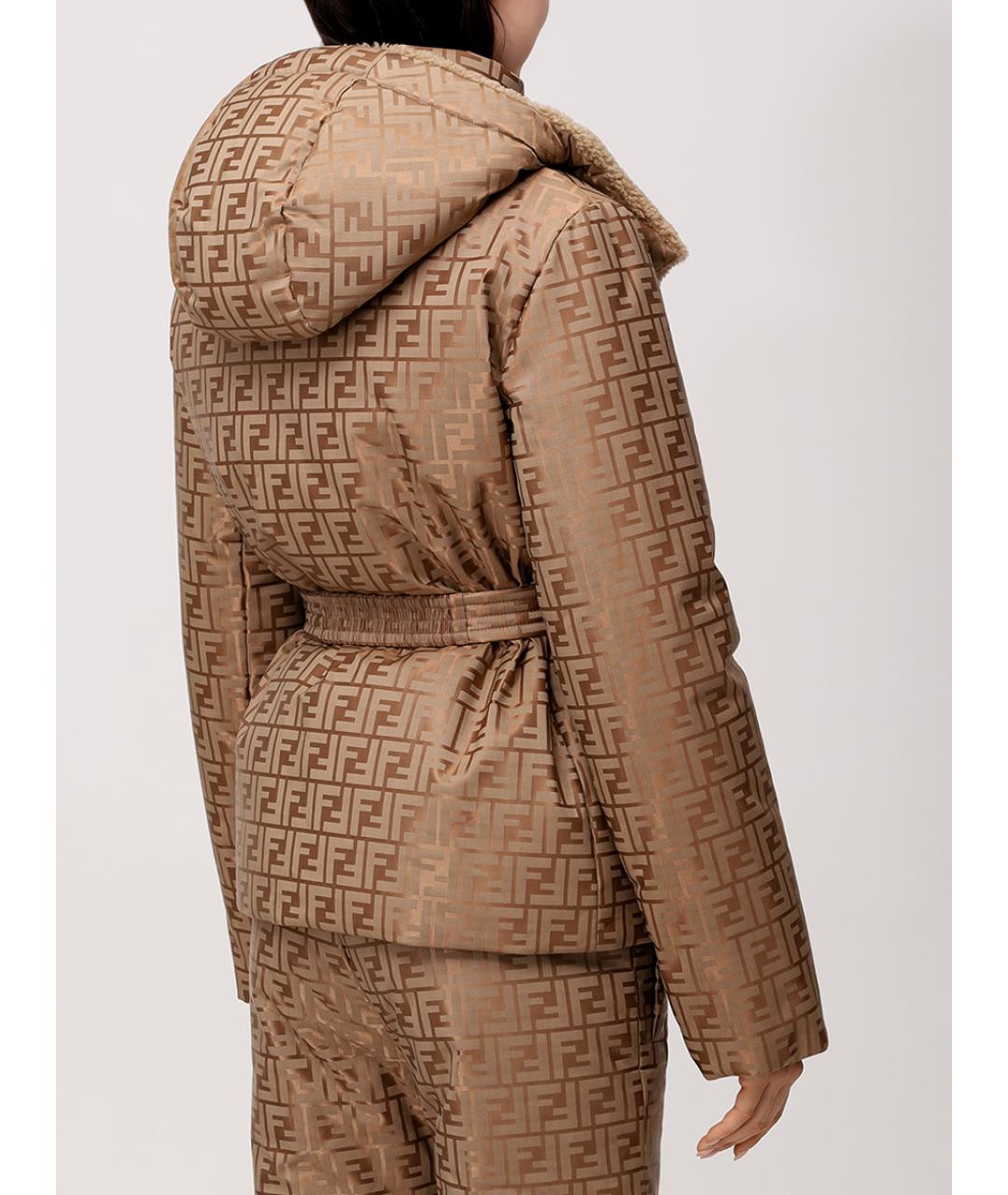 FENDI Золотая спортивная куртка, фото 2