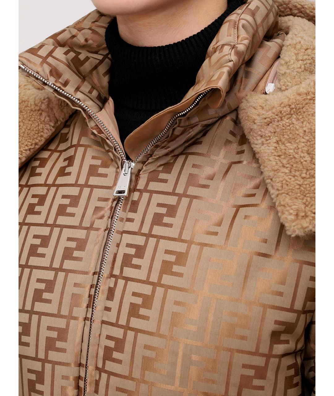 FENDI Золотая спортивная куртка, фото 4