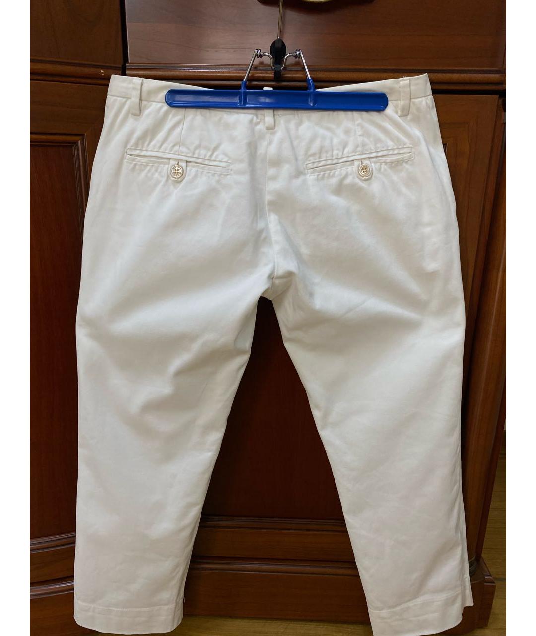 DSQUARED2 Белые хлопковые капри, фото 2