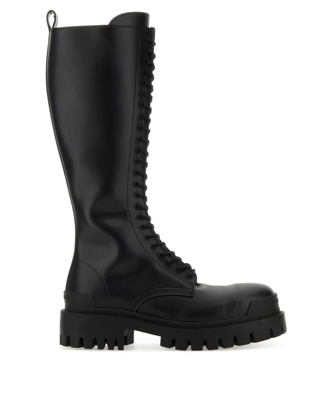 BALENCIAGA Черные кожаные сапоги, фото 1