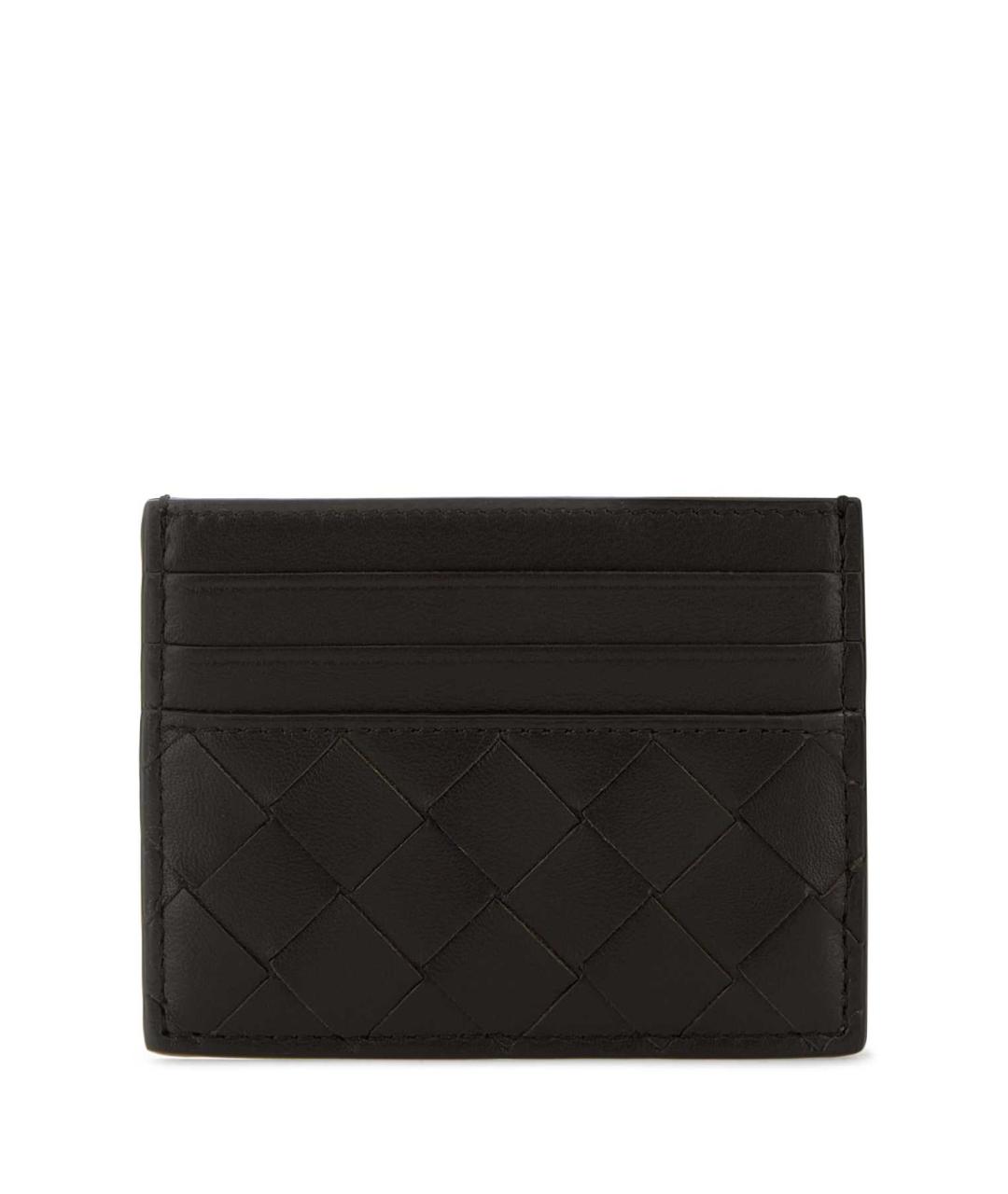 BOTTEGA VENETA Черный кожаный кардхолдер, фото 1
