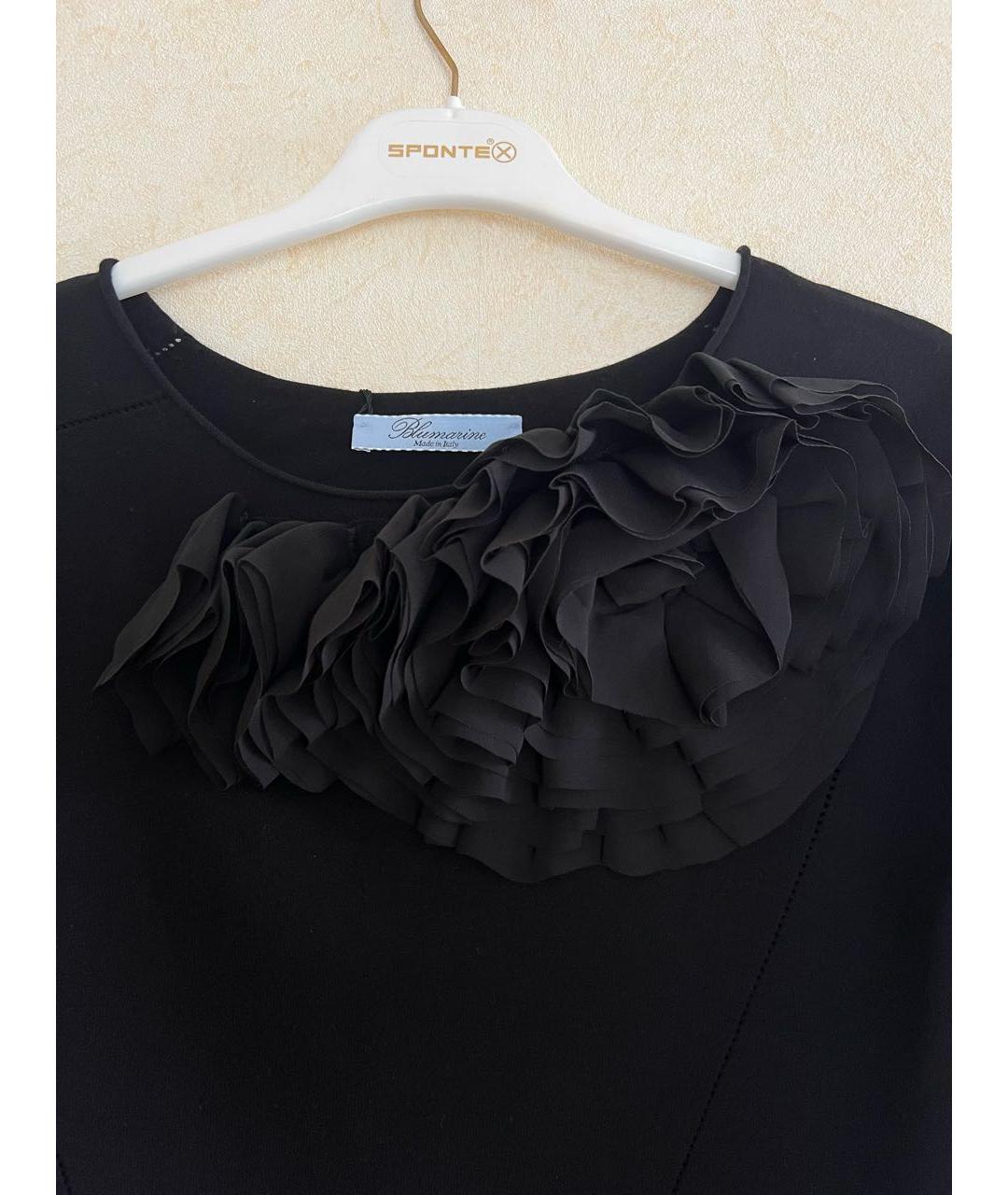 BLUMARINE Черный вискозный джемпер / свитер, фото 4