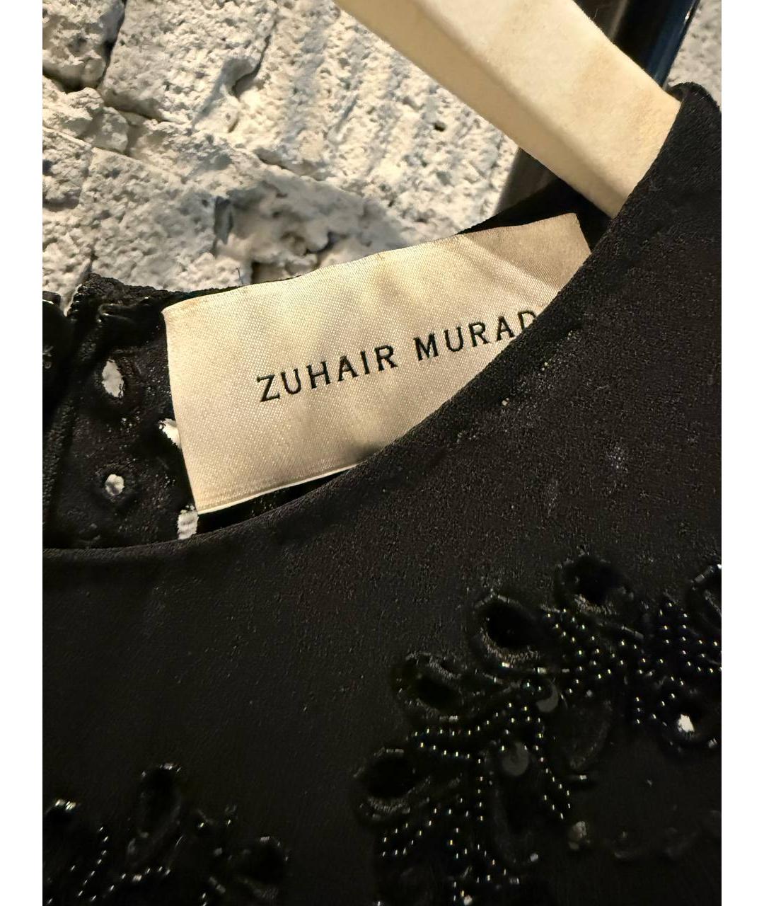 ZUHAIR MURAD Черное бархатное вечернее платье, фото 4