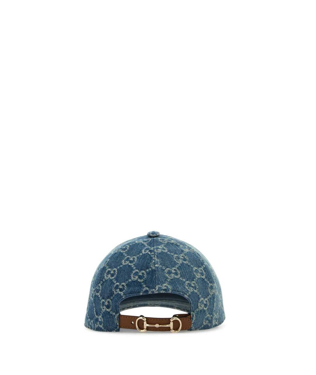 GUCCI Синяя хлопковая кепка, фото 3