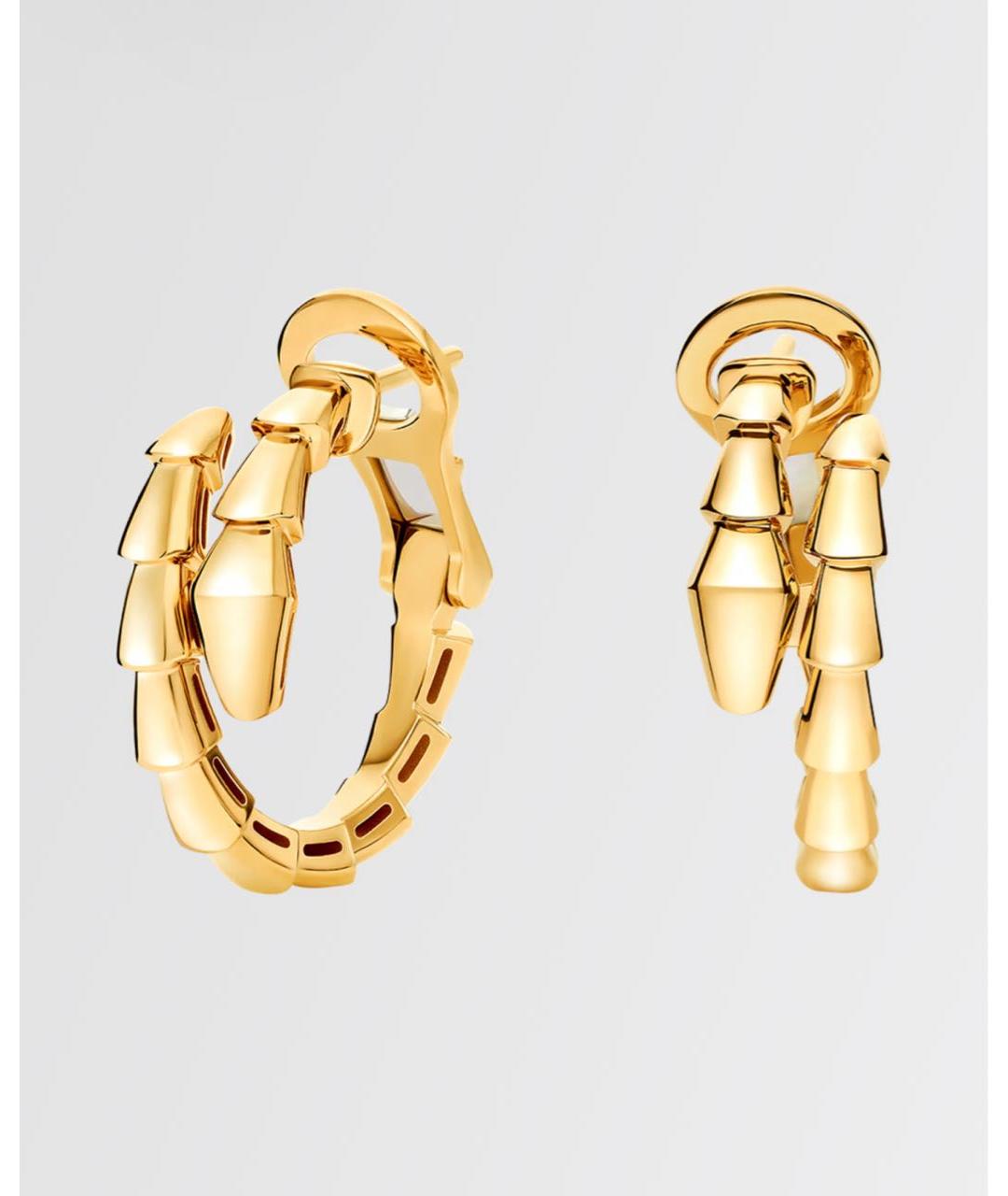 BVLGARI Золотые серьги из желтого золота, фото 3