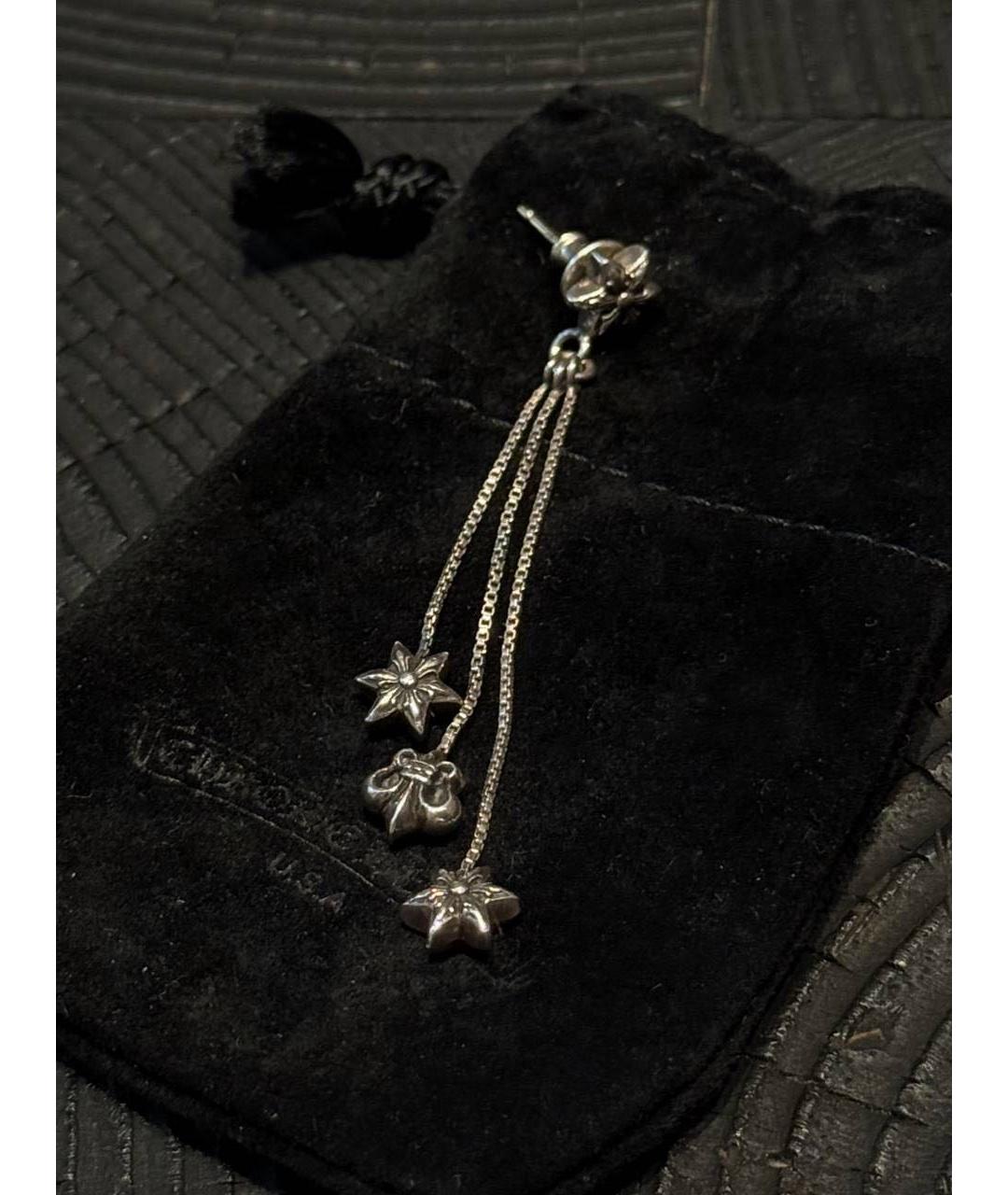 CHROME HEARTS Серебряные серебряные серьги, фото 3