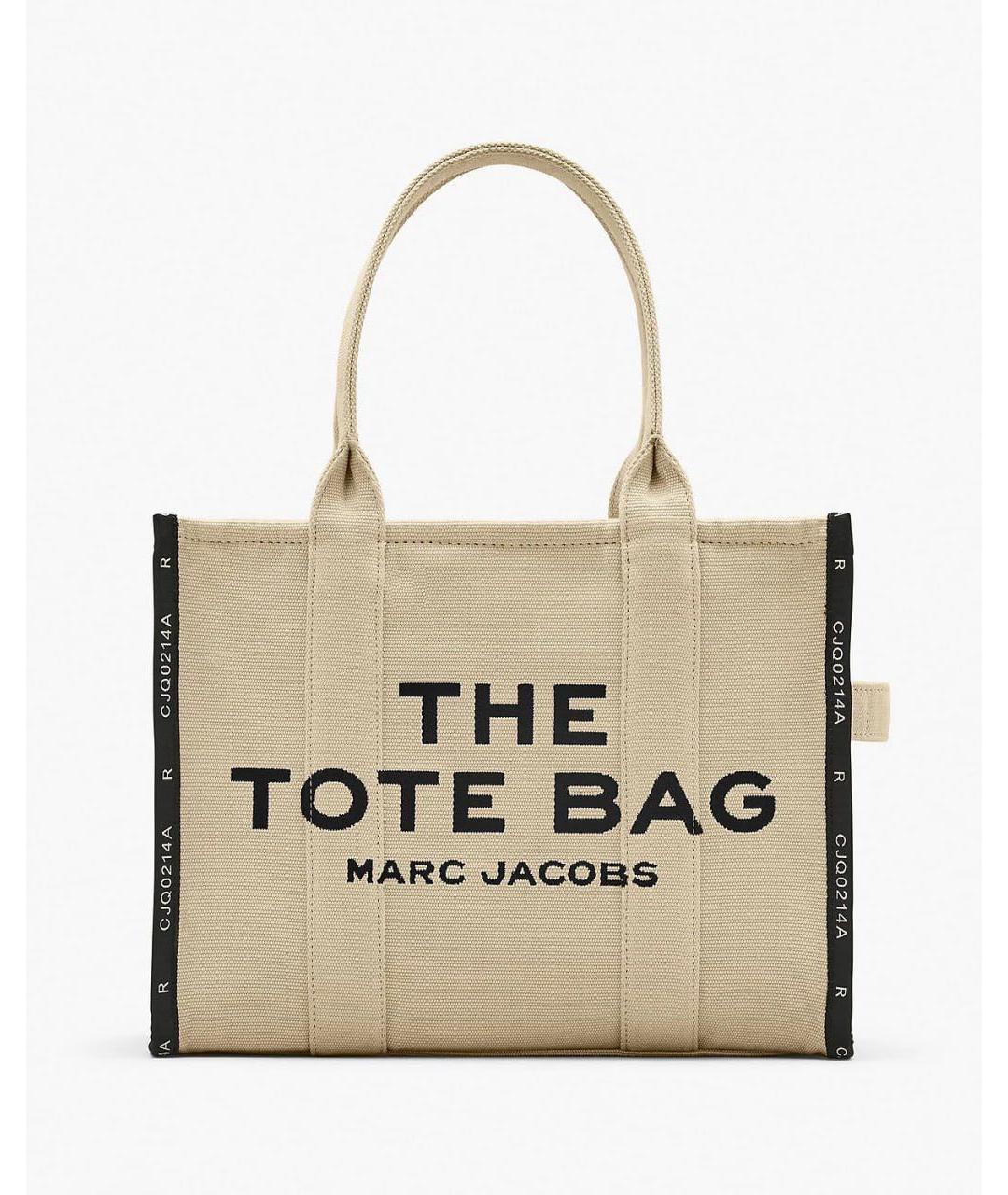 MARC JACOBS Бежевая жаккардовая сумка тоут, фото 8