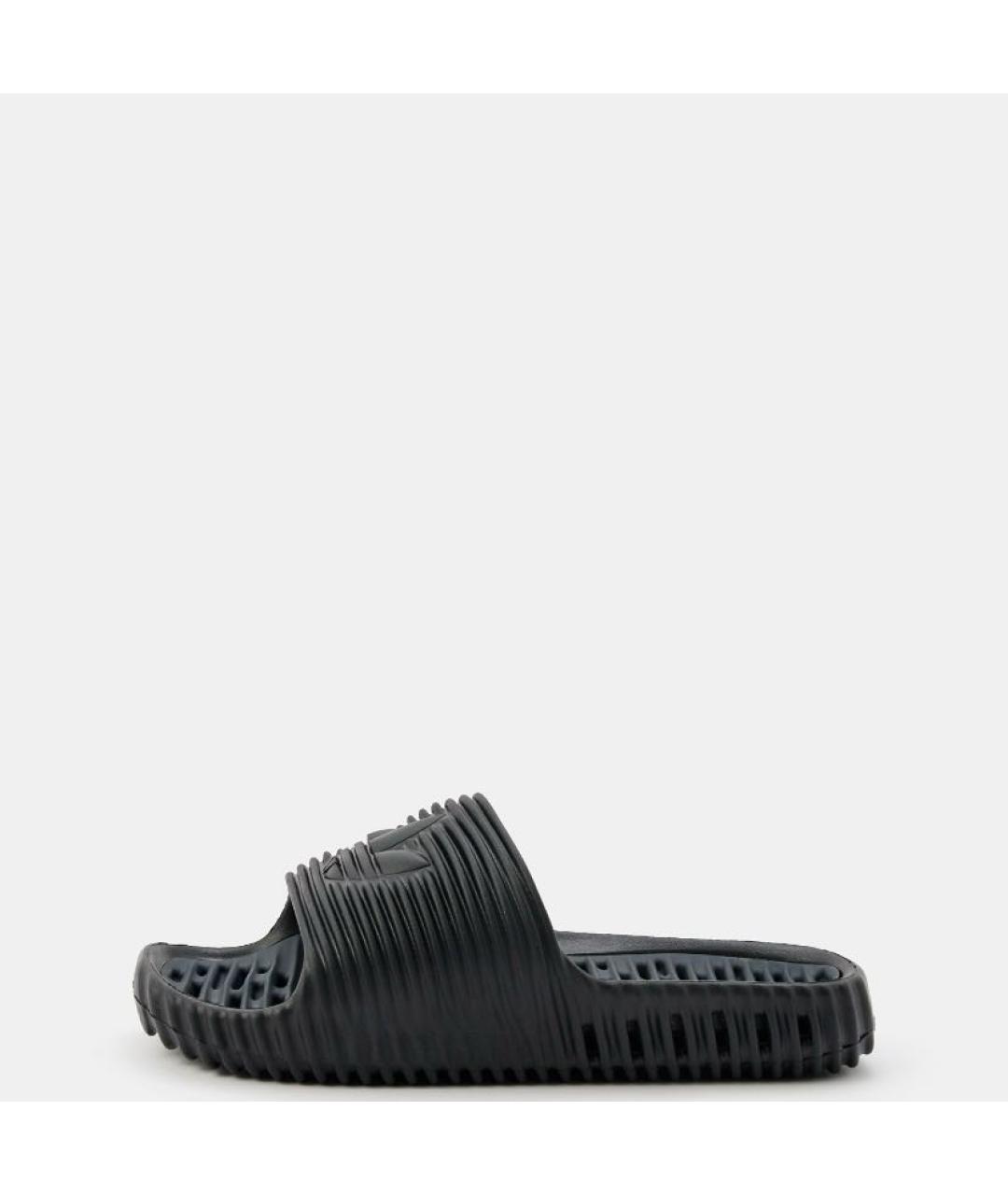 ADIDAS Черные резиновые шлепанцы, фото 2