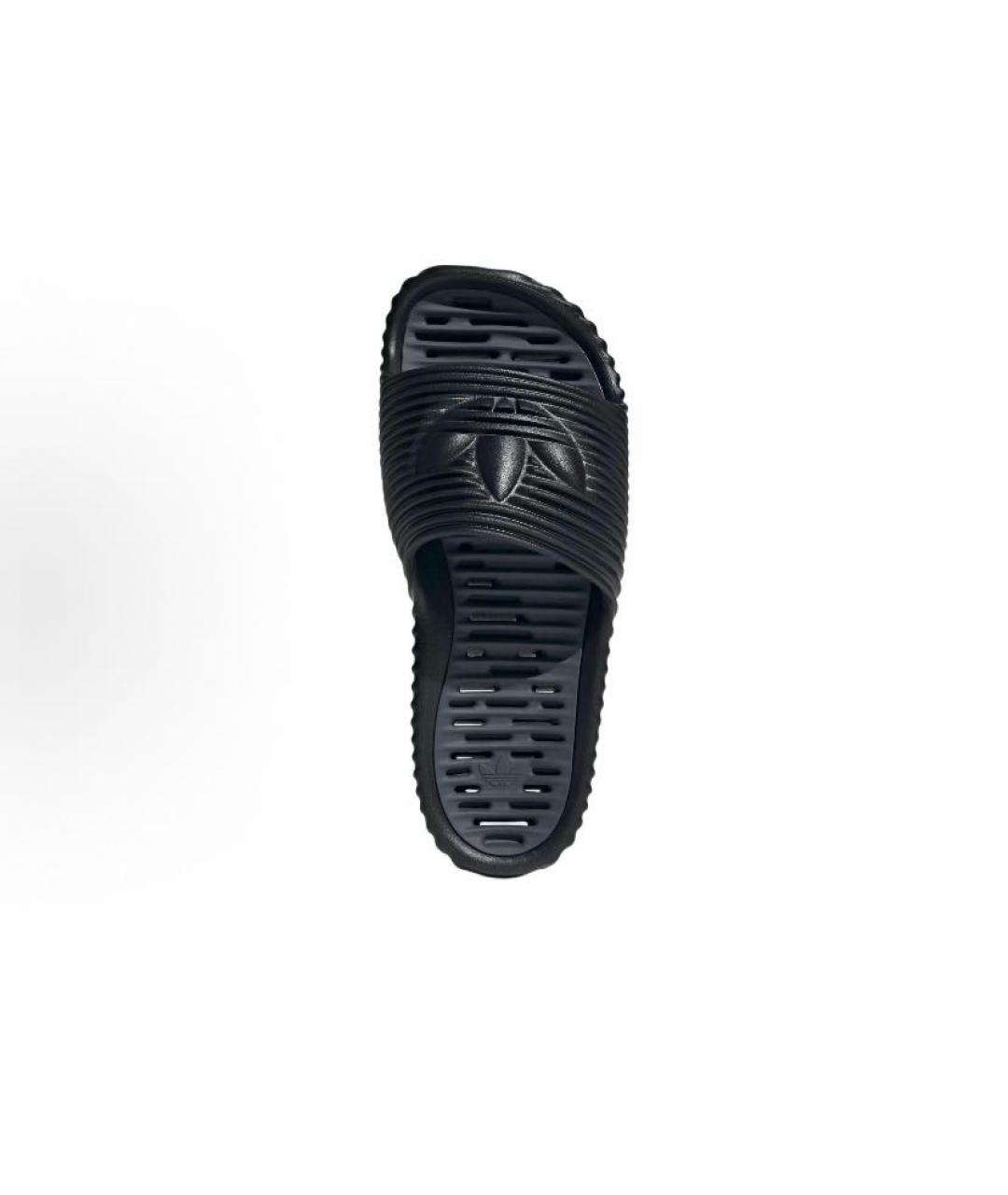 ADIDAS Черные резиновые шлепанцы, фото 6