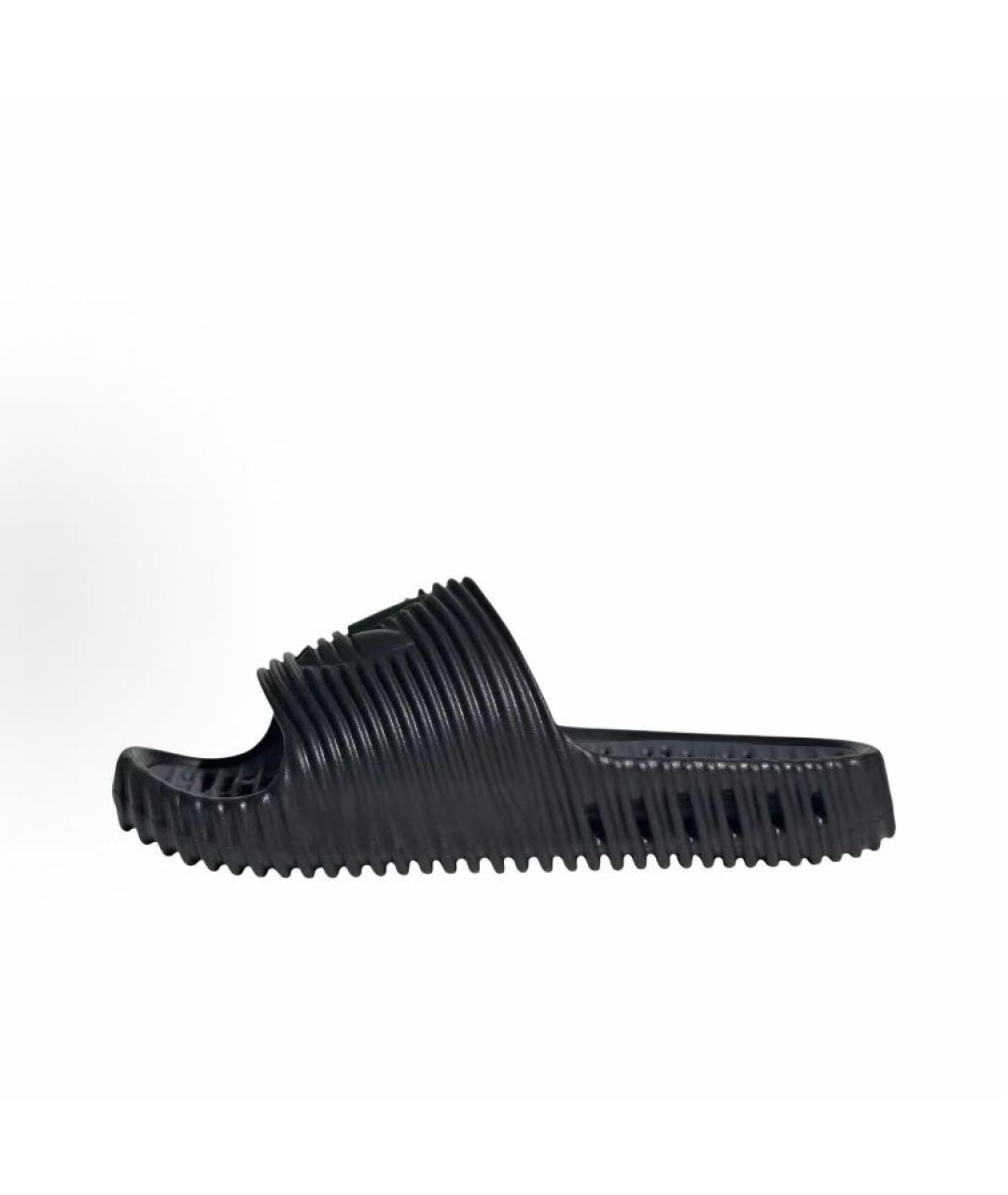ADIDAS Черные резиновые шлепанцы, фото 3