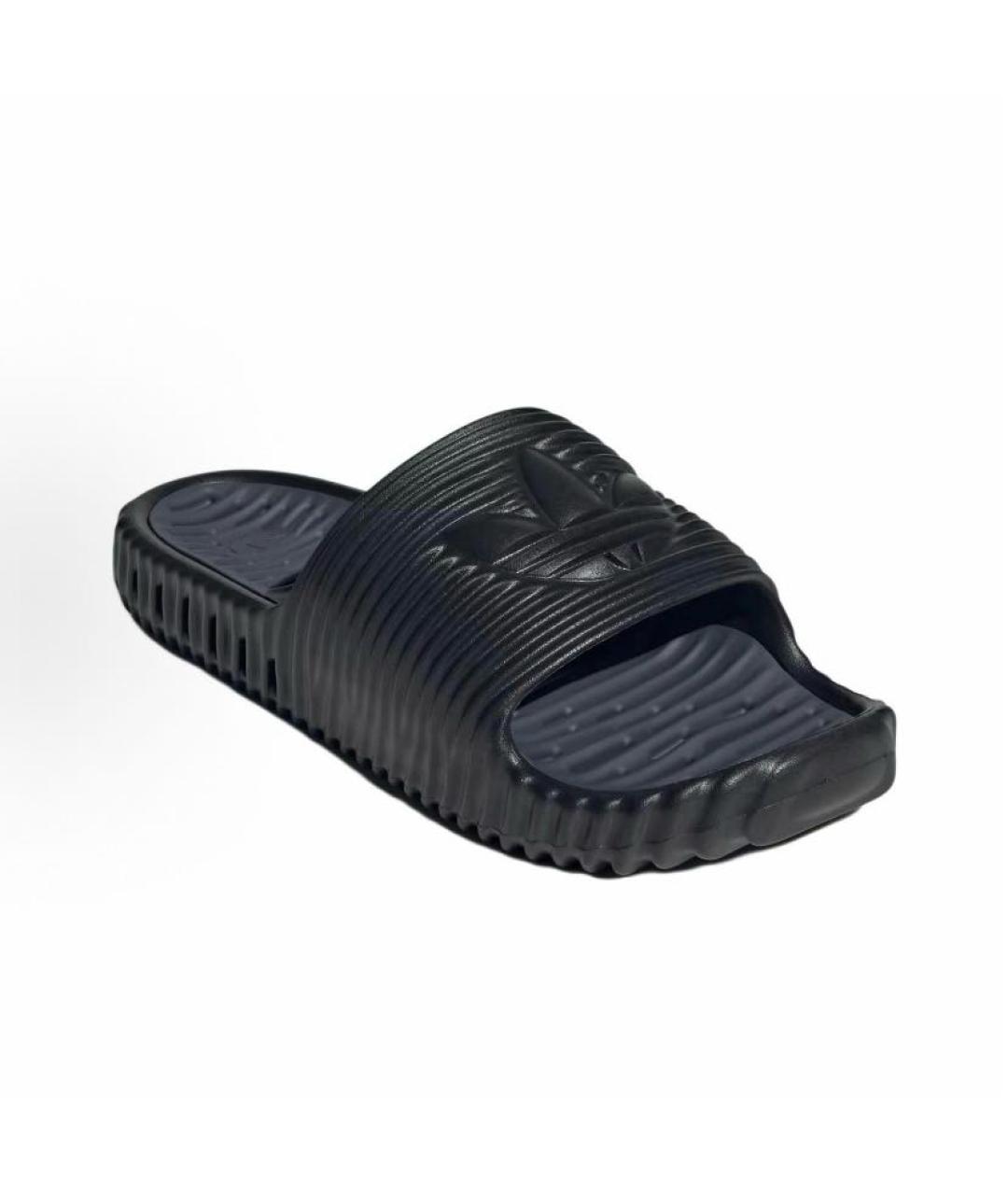 ADIDAS Черные резиновые шлепанцы, фото 4