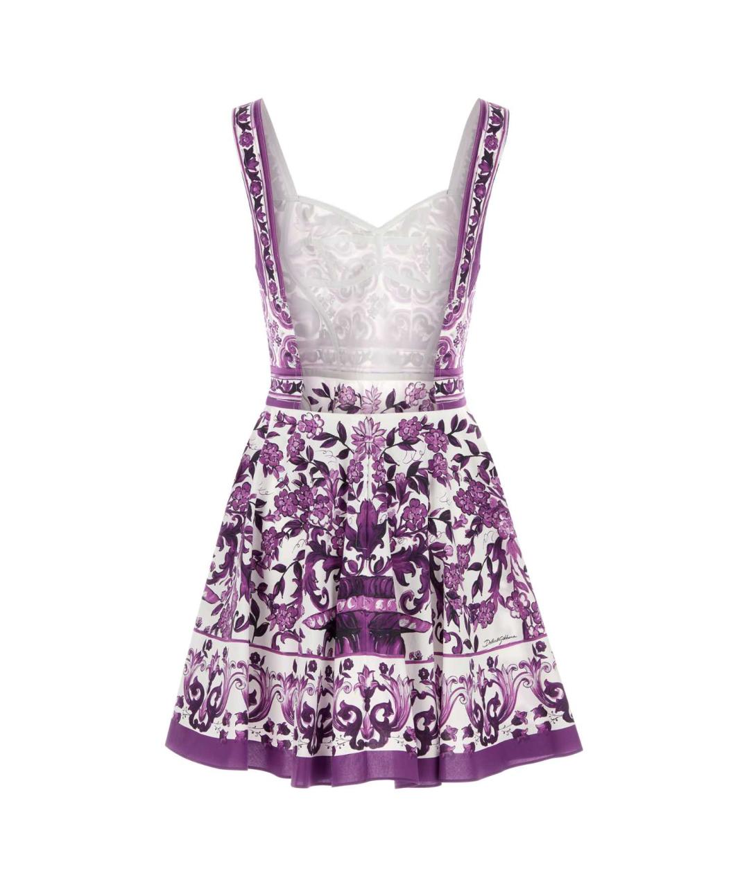 DOLCE&GABBANA Фиолетовое хлопковое платье, фото 2