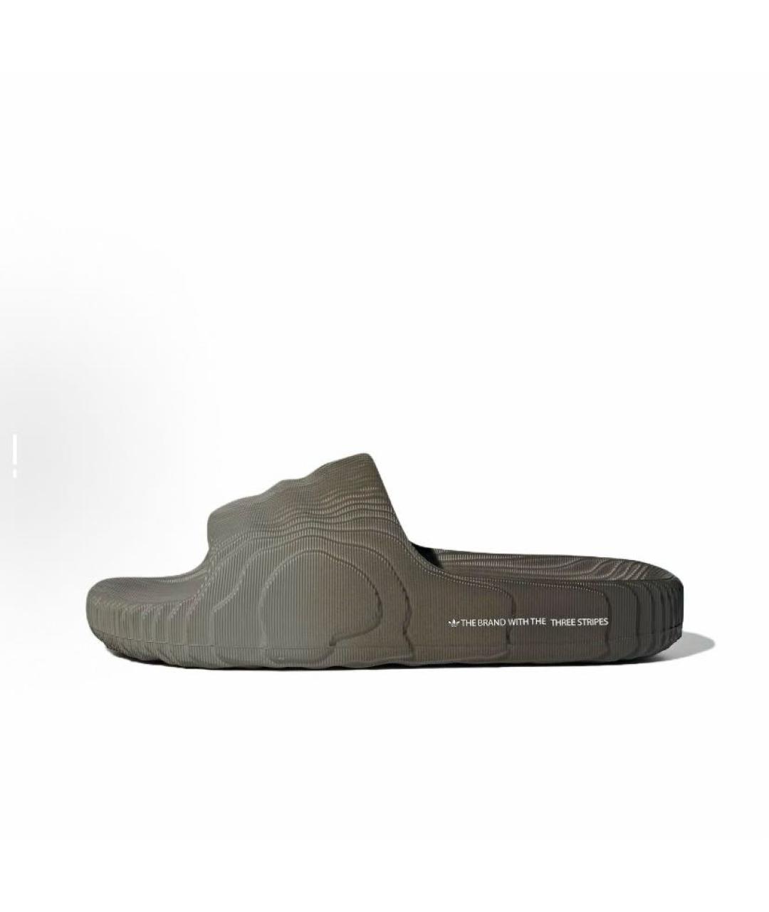 ADIDAS Хаки резиновые шлепанцы, фото 3