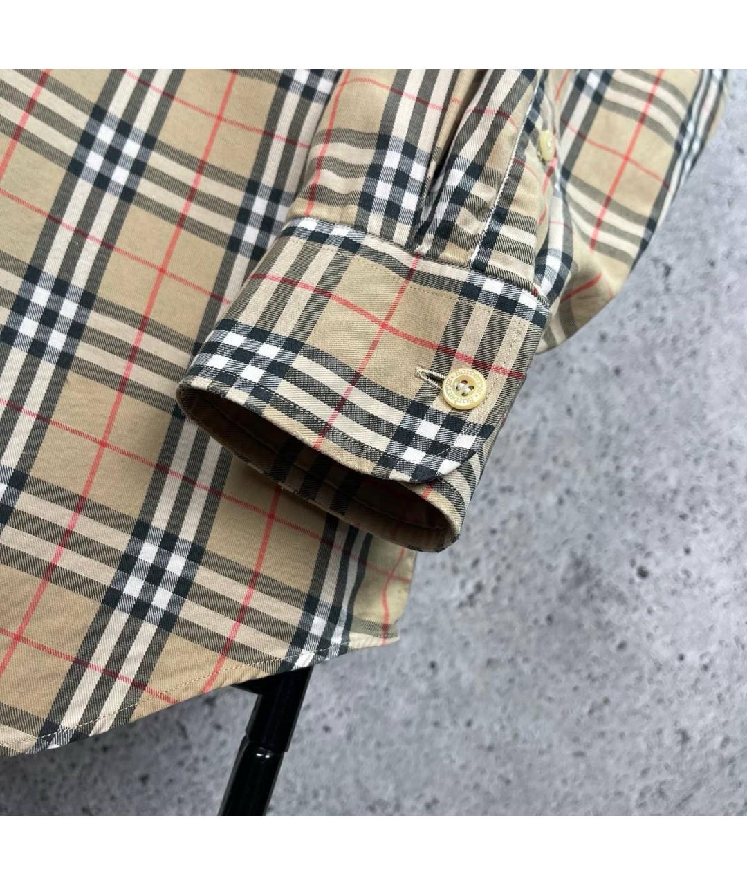 BURBERRY Бежевая кэжуал рубашка, фото 6