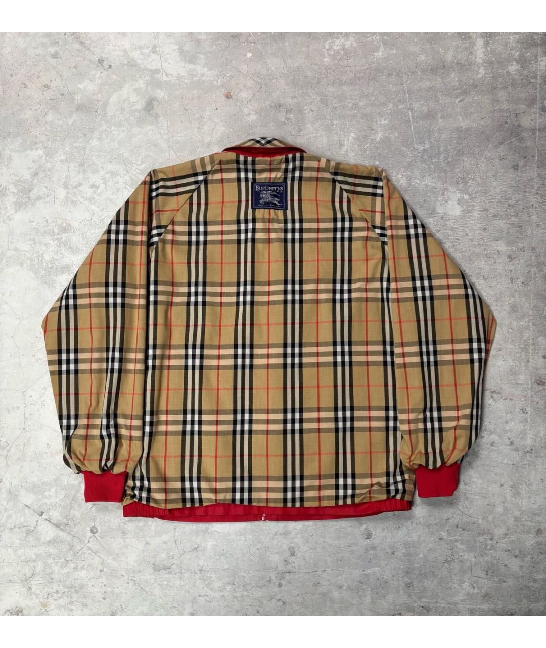 BURBERRY Красная хлопковая куртка, фото 3