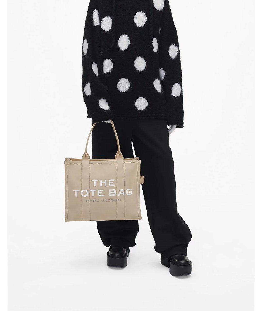 MARC JACOBS Бежевая хлопковая сумка тоут, фото 6