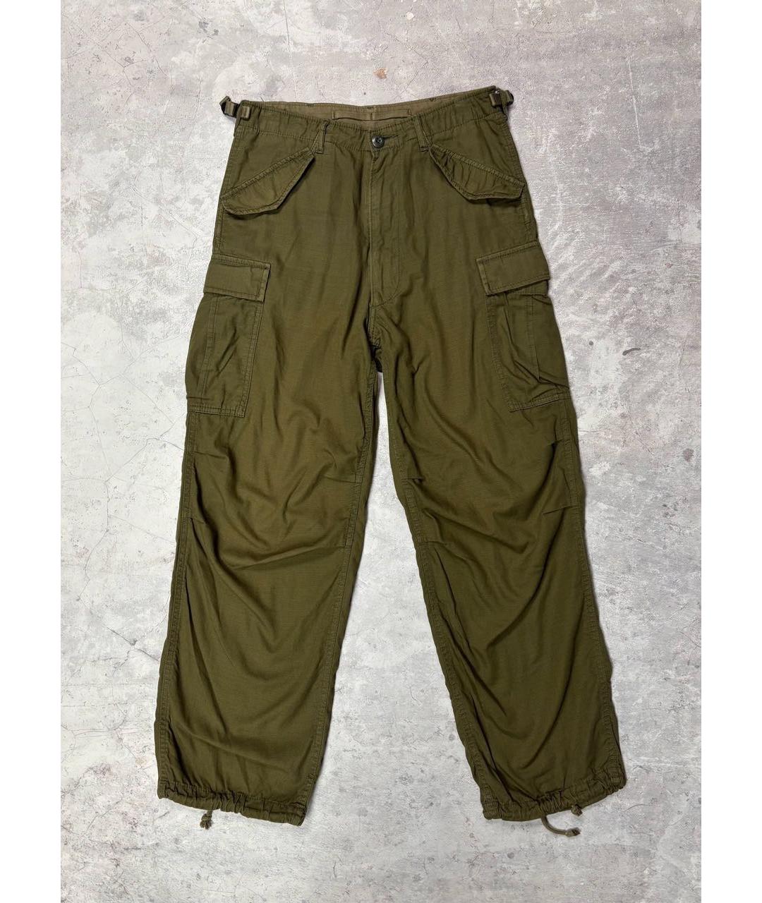 COMME DES GARÇONS Хаки хлопковые повседневные брюки, фото 5