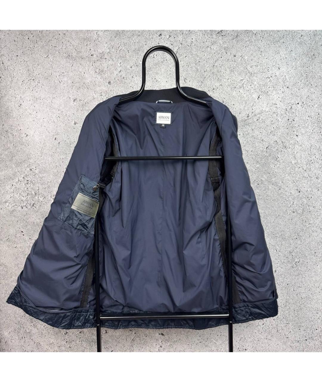 ARMANI COLLEZIONI Темно-синяя куртка, фото 4