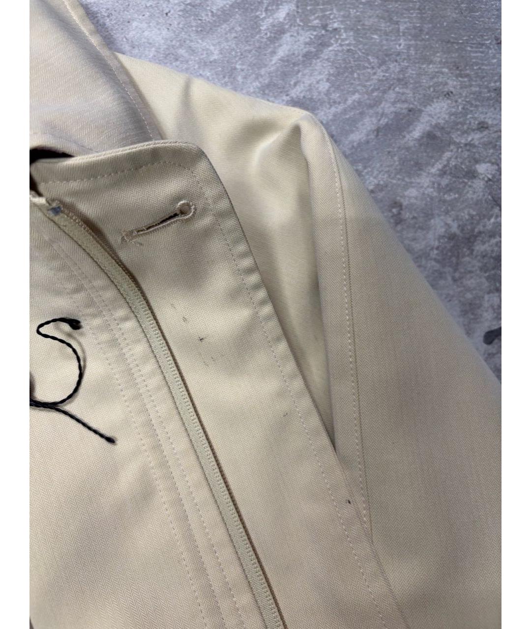 BURBERRY Бежевая полиэстеровая куртка, фото 8