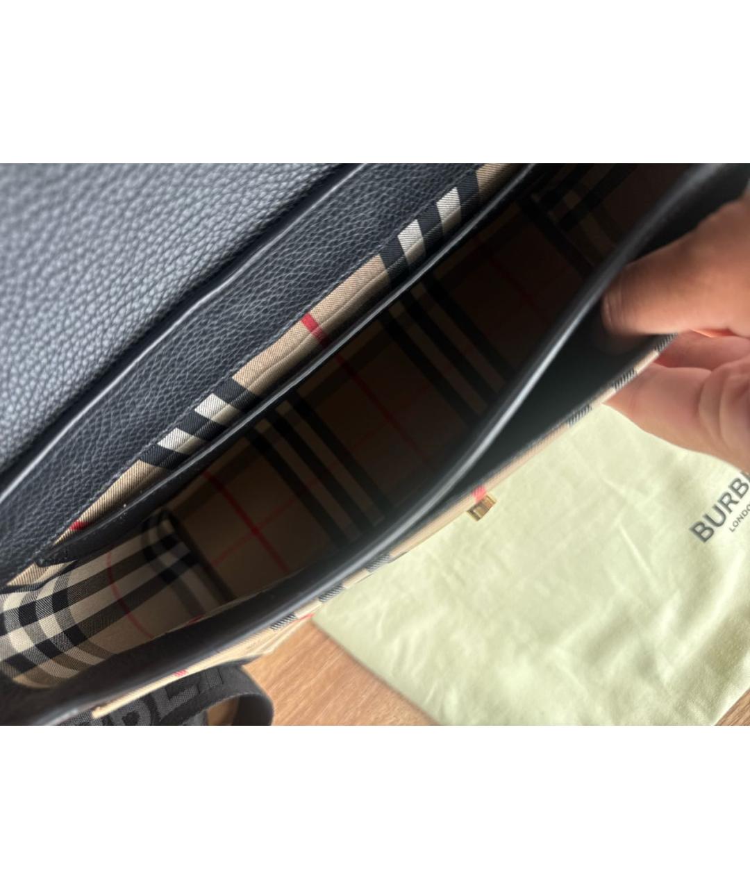 BURBERRY Черная сумка через плечо, фото 4
