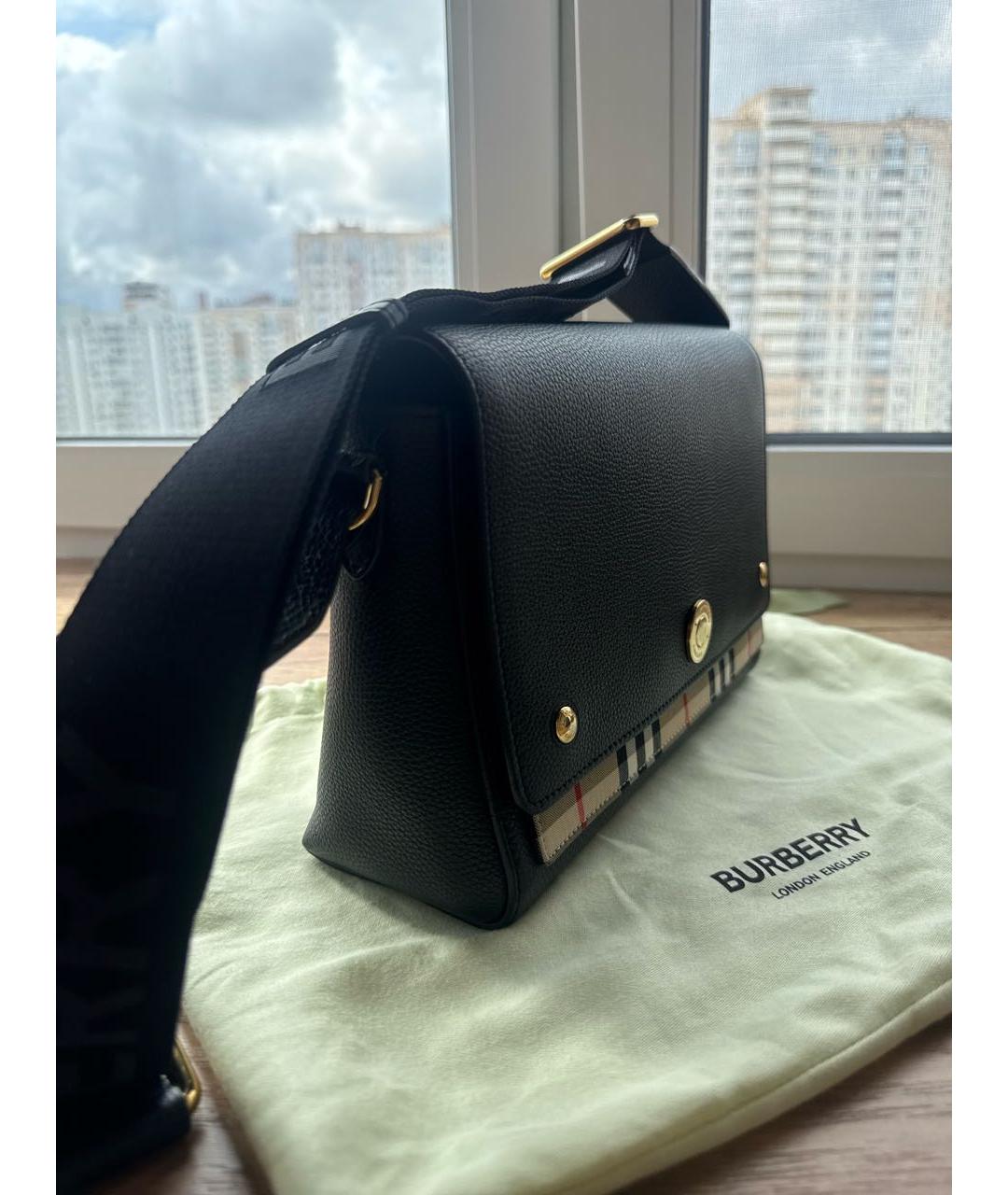 BURBERRY Черная сумка через плечо, фото 2