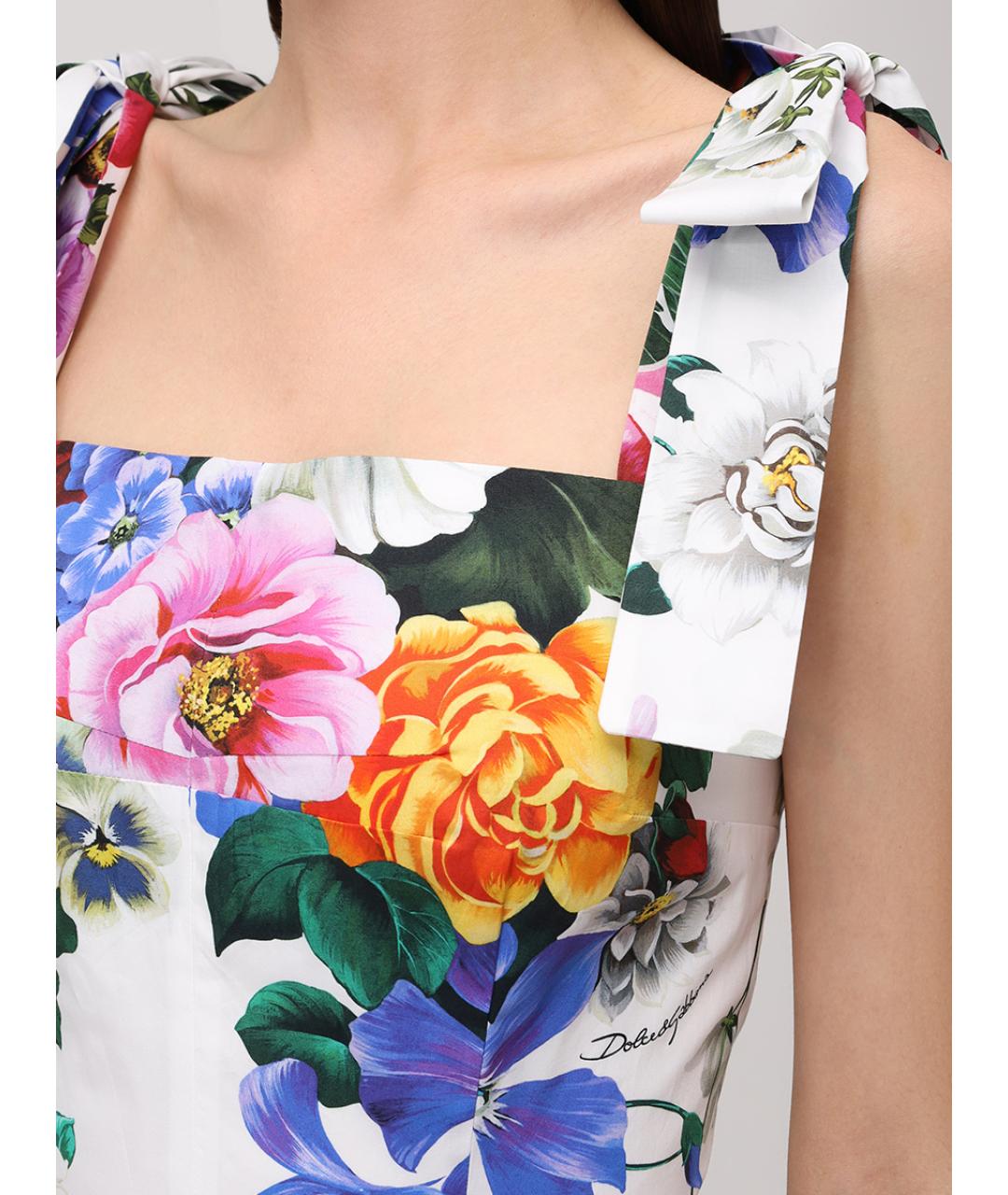 DOLCE&GABBANA Мульти хлопковый сарафан, фото 4